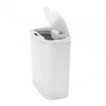 thumbnail image 1 of Bote de basura sin contacto Sunnimix Inodoro eléctrico con tapa Cubo de basura de inducción inteligente impermeable estrecho para dormitorio baño de cocina blanco, 1 of 8