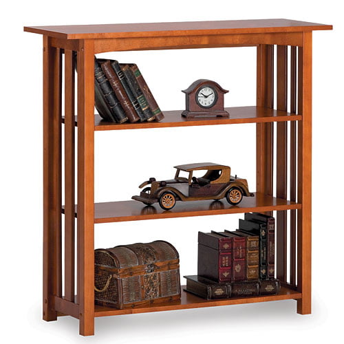 36 3 Shelf Bookcase In Mission Oak, Mission Style 3 Shelf Bookcase Espresso