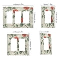 thumbnail image 2 of Yayeee Rocker Switch Wall Plate 1-Gang 4.6"x2.9" Home Decorative Outlet Cover, Red Floral Pattern, 2 of 6