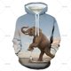 thumbnail image 3 of Venta caliente Sudadera con capucha con estampado 3D de elefante para hombres Sudadera con capucha con gráficos de animales Sudaderas de manga larga de moda Ropa de otoño para niños, 3 of 5