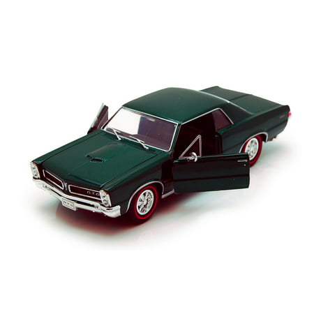 1965 Pontiac GTO, Green - Welly 22092 - 1/24 scale Diecast Model Toy