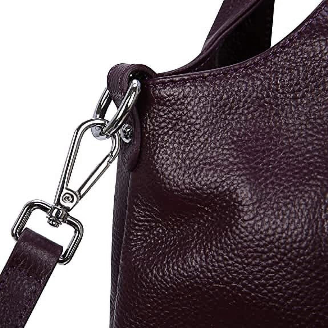 JUYGO Women Satchels Genuine Leather Top Handle Handbags Work Tote Shoulder Bags Crossbody Purses