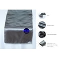 thumbnail image 5 of MDS Pack of 10 Wedding 12 x 108 inch Satin Table Runner for Wedding Banquet Decoration -Silver gray, 5 of 6
