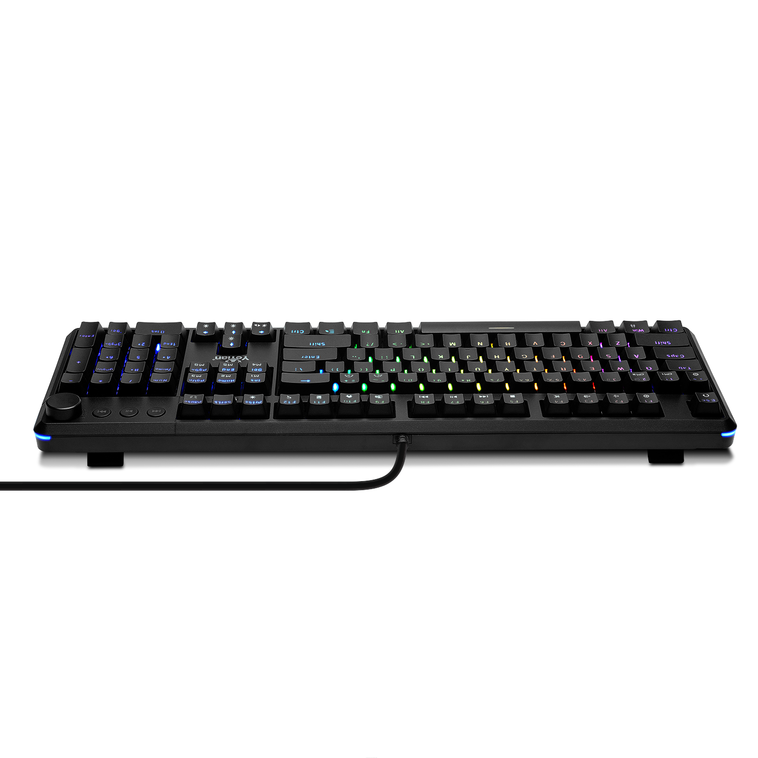 YEYIAN Asward Series 3000 TKL Mechanical Gaming Keyboard – Outemu Blue Switches, RGB Backlit, 104 Keys, Anti-Ghosting. YTM-28208B-EN