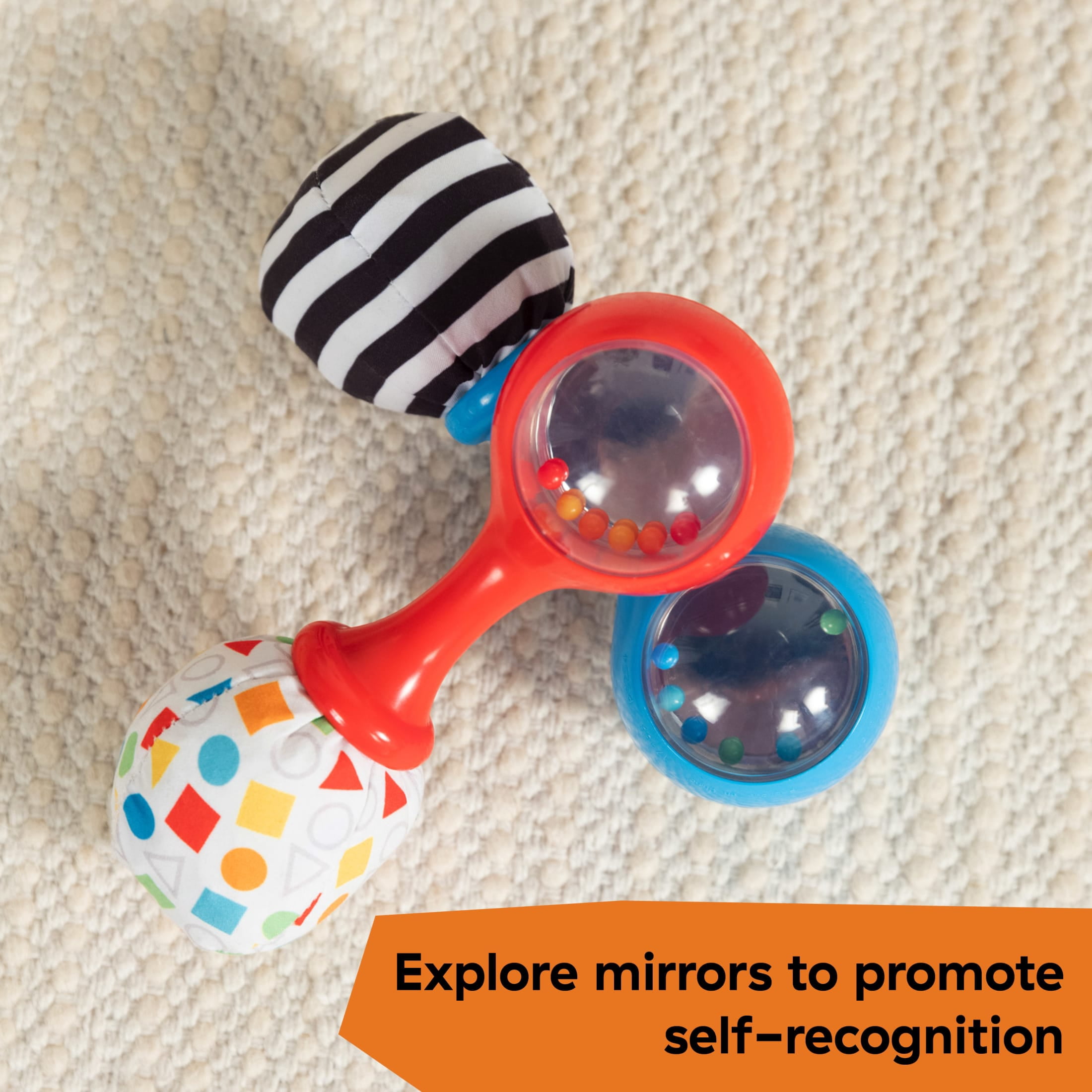 Baby Einstein Shake & Groove Toy Maracas Instrument Toy, Ages 3+ Months