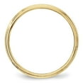 thumbnail image 6 of Primal Gold 10 Karat Yellow Gold 3mm Lightweight Milgrain Half Round Band Size 12.5, 6 of 6