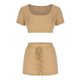 thumbnail image 5 of Moda mujer verano chaleco Camis pantalones cortos traje conjunto manga corta vendaje Sexy conjuntos Fridja  fhjkhfk459420, 5 of 9