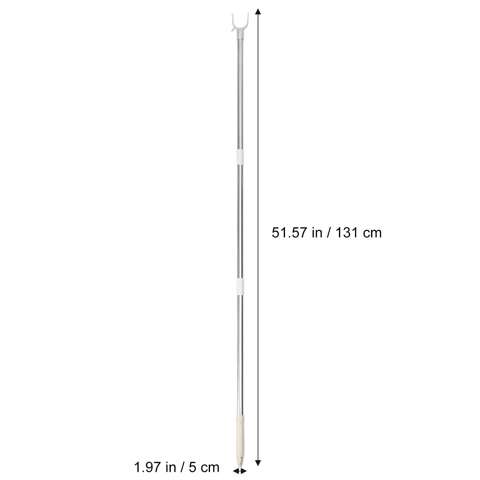 Clothesline Pole Long Reach Pole Closet Pole Balcony Clothing Garment Pole Hook, adult Unisex, Size: 94.00X5.00X2.50CM