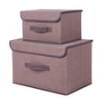 thumbnail image 1 of Panxico Boîte de Rangement Textile Maison Pliable Vêtements Divers Boîte de Rangement Portable avec Couvercle Boîte de Rangement Pliable, 1 of 7
