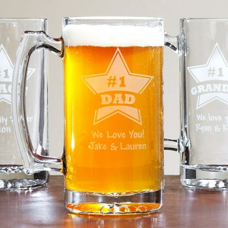 Personalized Giant #1 Beer Mug, 25 oz (Best Gifts For Beer Snobs)