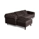 thumbnail image 5 of Sala Modular Sofá Cama De Lino Chocolate Modelo Mosley Makora Reversible, 5 of 9