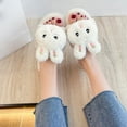 thumbnail image 2 of Gubotare Bedroom Slippers Women Cotton Memory Foam Non-slip Closed Toe Washable Slippers for Hotel,Guest,Travel,Bride,Women and Men,White 6.50, 2 of 5