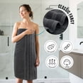 thumbnail image 5 of Utopia Towels 8 Piece Towel Set – Super Absorbent & Quicker-to-Dry, Thick 100% Ring Spun Cotton Towels for Bathroom, Spa & Hotel – 2 Bath, 2 Hand, 4 Washcloths, Grey, 5 of 8