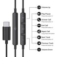 thumbnail image 3 of HSAPOW-USB C Headphones for iPhone 17 16 15 Pro Max Plus iPad Pro USB C Earphones with Microphone Volume Control USBC Wired Earbuds USB Type C Earphone for Google Pixel 8 Samsung S25 S24 S23 S22 S21, 3 of 4