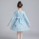 thumbnail image 4 of Vestido de princesa para niñas, otoño e invierno, vestido de malla hinchada, para niñas de 3 a 15 años, de talla mediana y grande, vestido de boda para niñas de flores, 4 of 4