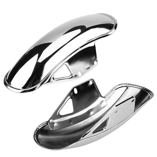 Motorcycle Front Fender Mudguard Motorcycle Front Mud Flap Motorcycle Front Fender Cover Premium Metal Mudguard for GN125 GN250 High Strength High Temperature