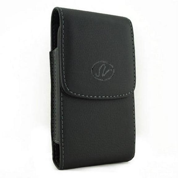 Black Vertical Leather Phone Case Cover Protective Pouch Belt Holster Clip B4Y for Samsung Galaxy S5 S6 Edge Edge 