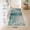 Blue/Grey, variant on Modern Abstract 2x3 Area Rug, Small Soft Low Pile Accent Carpet for Entryway, Washable Non-Slip Floor Mat for Kitchen Bathroom Laundry, Green/Grey