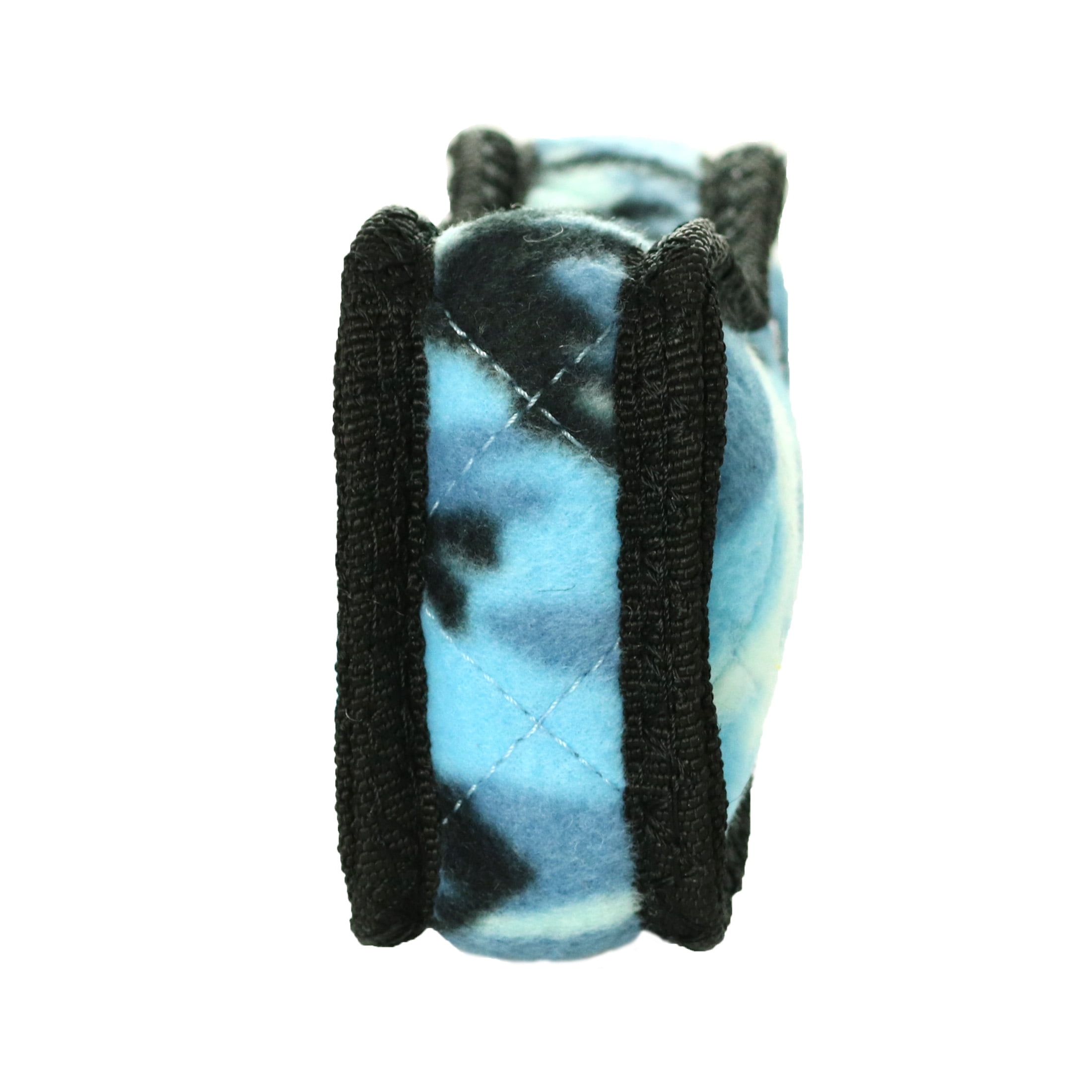 Tuffy Junior Bone2 Camo Blue Durable Plush Squeaky Dog Toy