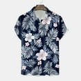 thumbnail image 5 of Mens Hawaiian Shirt Short Sleeve Button Down Shirts Tropical Floral Summer Beach Shirts,S-3XL, 5 of 7