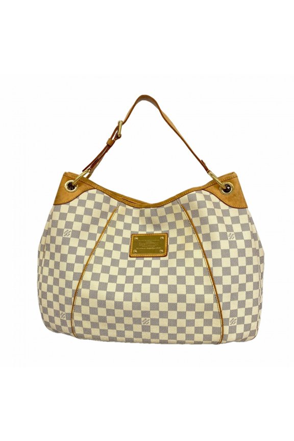 Pre-Owned Louis Vuitton Damier Azur Galliera GM Shoulder Bag N55216 White Women's