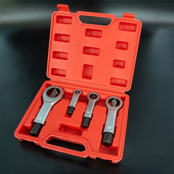 Nut Extractor Splitter, Rusty nut separator splitter, Nut Breaker Cutter, Nut Removal Tool Set, Rust Nut Removal Puller, 4 Pcs