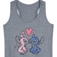 thumbnail image 3 of Disney - Lilo & Stitch - Angel & Stitch Share Kisses - Women's Racerback Tank Top, 3 of 5