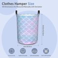 thumbnail image 2 of Laundry Basket, Dirty Clothes Basket, Foldable Waterproof Oxford Cloth Storage Basket for Bedroom, Bathroom, Clothes,Large Storage Basket Home Decoration(Ball Sports), 2 of 10