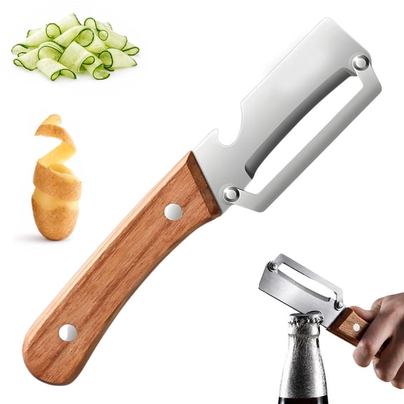 Zero Snag Wooden Kitchen Tool, Zero Snag Wooden Peeler, Thickened Wood Handle Fruit Peeler, Easy Peeling For Fruit, Vegetable