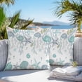 thumbnail image 3 of Turquoise Coastal Throw Pillow Covers 26x26 Inch Set of 2, Summer Beach Coral Shell Starfish Ocean Waterproof Outdoor Pillow Covers, Decorative Cushion Pillowcases for Couch, Sofa, Bed, Garden, Patio, 3 of 9
