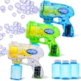 thumbnail image 7 of SYNCFUN Bubble Guns for Kids (3-Pack) – Transparent Bubble Blasters with 3 Bottles of Solution, Easter Basket Stuffers & Outdoor Toys, 7 of 7
