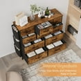 thumbnail image 4 of NEILA 10-Drawer Dresser for 42" TV Stand - Sturdy Wooden Storage Unit for Bedroom, Living Room, Closet, and Entryway with Metal Frame, 4 of 7
