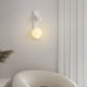 thumbnail image 2 of Aplique de pared LED con interruptor, ajustable, lámpara de pared de vidrio para dormitorio, lámpara de noche, decoración de pared B, 2 of 5