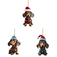 thumbnail image 1 of Adorno acrílico para perro de dibujos animados de Navidad, colgante para perro, suministros para fiesta en casa (G-1), 1 of 8