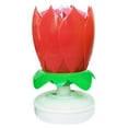 thumbnail image 2 of Musical Lotus Flower Cake Candles Double Rotating Musical Candles Opens Spins And Plays Cake Decoration For Birthday Party-HAPDEN, 2 of 2