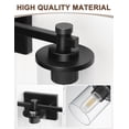 thumbnail image 5 of YANSUN 19 in 3-Light Black Vanity Light Bar with Clear Glass Shades E26 Base for Bathroom Mirror, Hallway, Entryway, 5 of 7