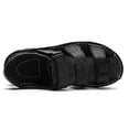 thumbnail image 4 of Hicooer GOOHIK Mens Closed Toe Sandals, Sport Sandals Casual Leather Handmade Sandals Adjustable Fisherman Beach Sandals For Outdoor Walking Driving Black, 4 of 6