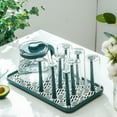 thumbnail image 2 of Dust-proof Cup Drying Rack Multifunctional Plastic Draining Glass Cup Holder Stand Home Decoration, 2 of 7