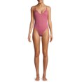 thumbnail image 3 of YMI Womens One-Piece Swimsuit With Smocking and Ring Detail, 3 of 6