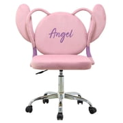 Impressions Vanity Angel 360 Degree Swivel Vanity Chair with Wheels and Adjustable Seat Height
