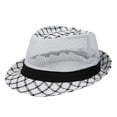 thumbnail image 3 of Bxsruta Men's Vintage Oversized Breathable Mesh Sun Hat for Summer Outdoor Parties One Size, 3 of 4