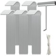 thumbnail image 1 of AAGUT Estacas para tienda de campaña, ganchos de metal para bordes de jardín, estacas para acampar en el patio, estacas galvanizadas resistentes de 9 pulgadas, calibre 6, para lona, inflables, decorac, 1 of 4