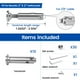thumbnail image 2 of Muzata Juego De 10 Barandillas De Cable Sin Estampación Tensor Invisible De 1/8" Sin Necesidad De Herramienta De Engarzado Hardware De Riel De Cable Oculto De Cabeza Plana Para Escaleras De Cubierta D, 2 of 5
