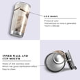 thumbnail image 2 of SKYSONIC Highland Cow Tumbler Stainless Steel Double Wall Vacuum Reusable Insulated Mug with Straw and Built-in Coaste for Cold and Hot Beverages, 20oz, 2 of 7