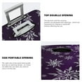 thumbnail image 5 of Balery Snowflake Gradient Purple Luggage Cover Protector, Scratch And Dirt Resistant, Fits 18-32 Inch Luggage - Small, 5 of 9