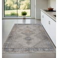 thumbnail image 5 of 4' X 6' Beige and Gray Abstract Distressed Area Rug, 5 of 7