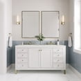 thumbnail image 3 of James Martin Vanities 305-V60d-3Ldl Chicago 60" Double Basin Wood Vanity Set - White, 3 of 3