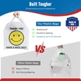 thumbnail image 4 of Bolsas de plástico Fuxury Happy Smiling Face Thank You, 1000 unidades, 4 of 9