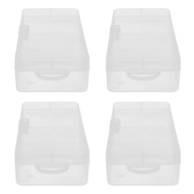 Contenedor De Almacenamiento De Plástico, Caja De Almacenamiento De Plástico Transparente De Plástico PP Suave Y Sin Costuras, Resistente Y Duradero Para Objetos Pequeños Para