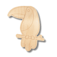 thumbnail image 2 of Unfinished Wood Etched Toucan Shape | Paint By Line Crafts 10" / 1/4", 2 of 2